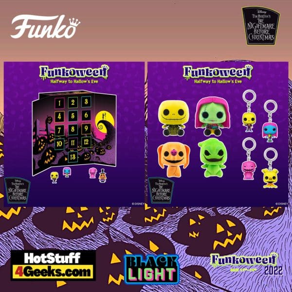 Funkoween 2022: Nightmare Before Christmas Black Light Funko Pops