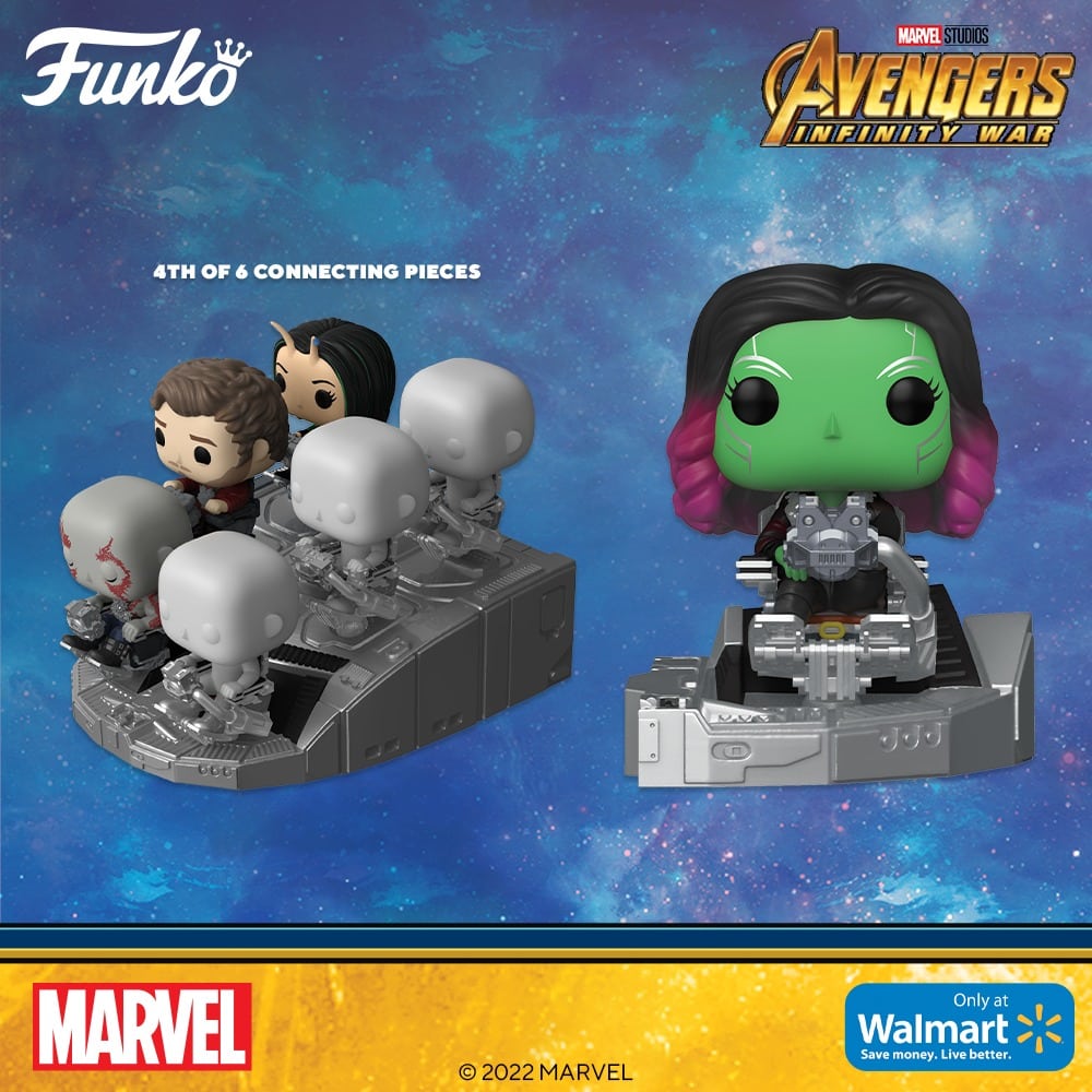 Funko Pop! Deluxe Marvel: Guardians of the Galaxy Ship –Gamora in Benatar Funko Pop! Vinyl Figure – 4 of 6 figures – Walmart Exclusive