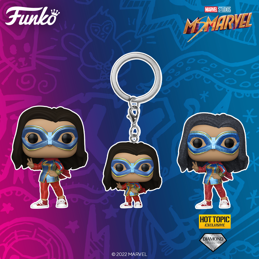 NEW Ms. Marvel Disney+ Funko Pops to Collect in 2022 - Ms. Marvel and Ms. Marvel Diamond Glitter