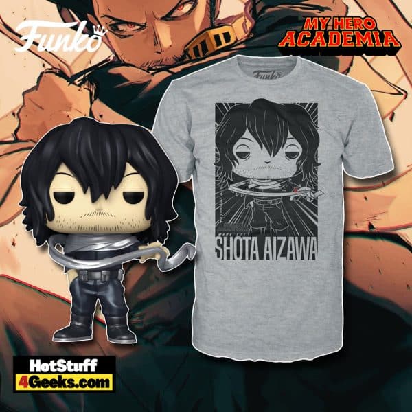 2022 NEW My Hero Academia - Shota Aizawa Funko Pop! and Tee