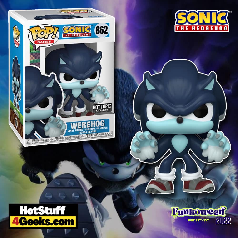 Funko Pop! Games: Sonic the Hedgehog - Werehog Funko Pop! Vinyl Figure - Hot Topic Exclusive (Funkoween 2022)