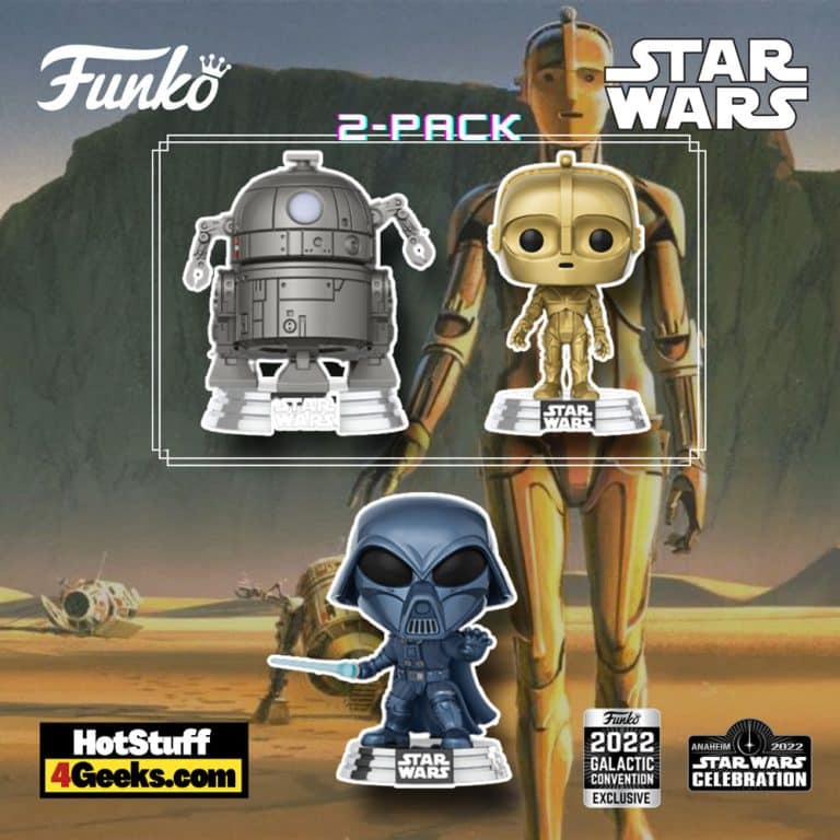 Funko Pop! Star Wars: Concept Series - R2-D2 & C-3PO™ 2-Pack and Funko Pop! Star Wars: Concept Series – Darth Vader Funko Pop! Vinyl Figures - Disney Shop Shared Exclusives.
