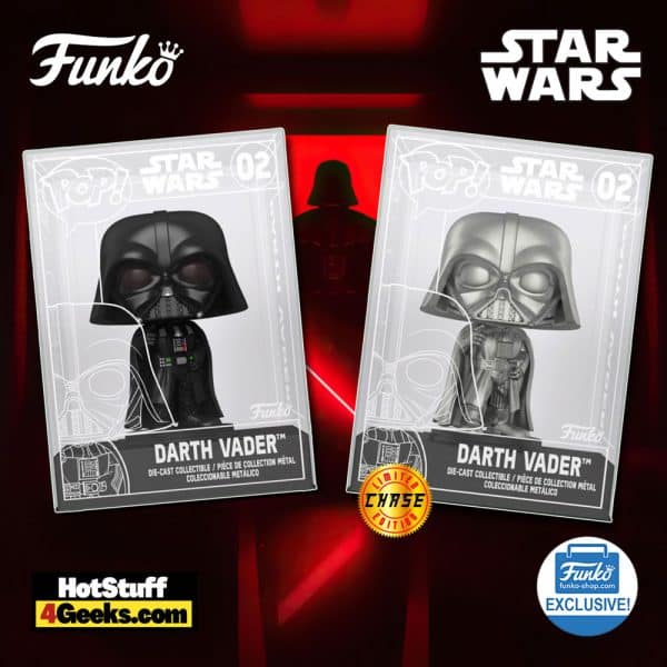 2022 NEW Darth Vader Metallic with Chase Funko Pop! DieCast