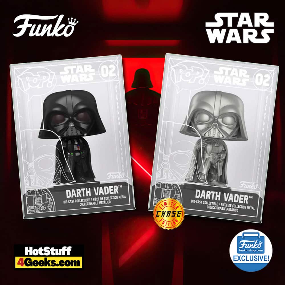 2022 NEW Darth Vader Metallic with Chase Funko Pop! Die-Cast