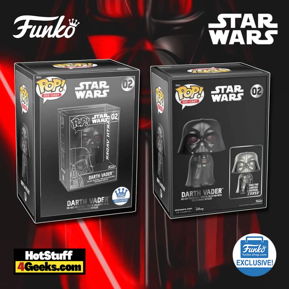 Funko Pop! Die-Cast: Star Wars – Darth Vader Metallic with Chase Funko Pop! Die-Cast Vinyl figure – Funko Shop Exclusive