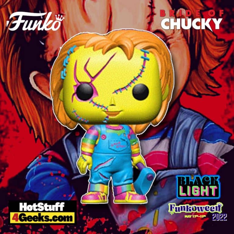 Funko Pop! Movies: The Bride of Chucky: Chucky Black Light Funko Pop! Vinyl Figure - Hot Topic Exclusive (Funkoween 2022)