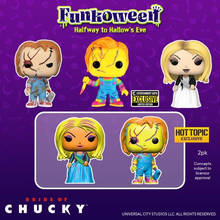 Funkoween 2022: 5 NEW The Bride Of Chucky Funko Pops!