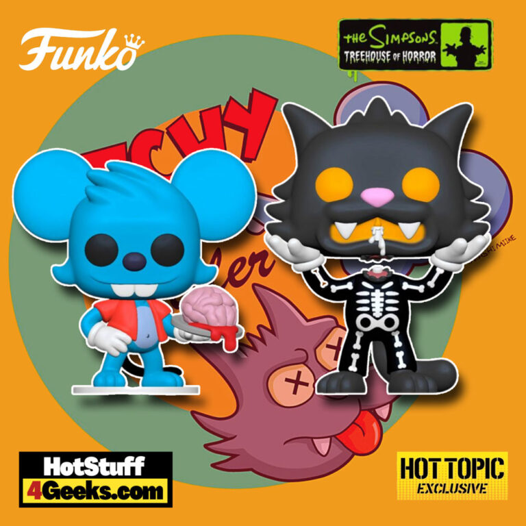 Funko Pop! Television: Simpsons - The Treehouse of Horror - Itchy and Scratchy Skeleton Funko Pop! Vinyl Figures - Hot Topic Exclusive