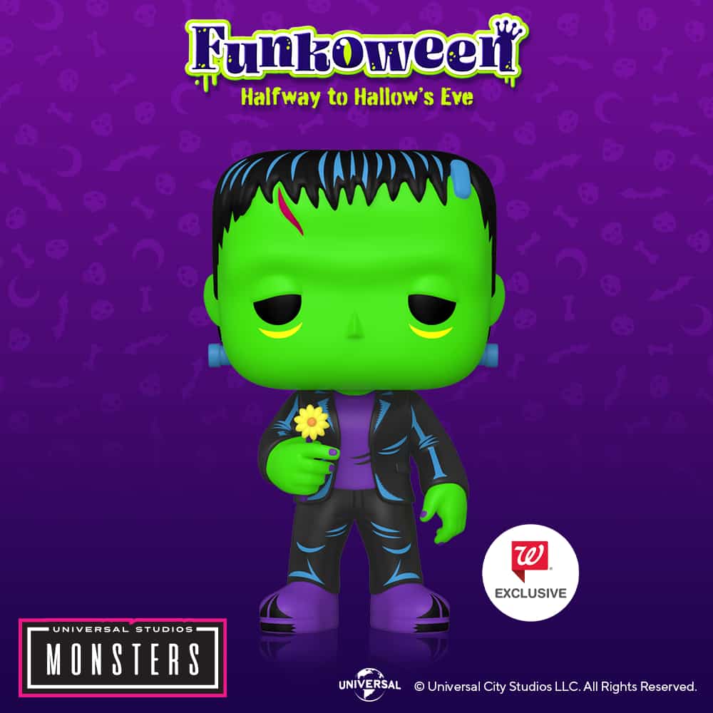 Funko Pop! Movies: Universal Monsters - Frankenstein Black Light Funko Pop! Vinyl Figure - Walgreens Exclusive (Funkoween 2022)