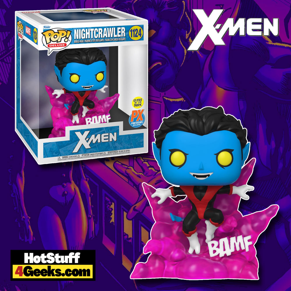 Funko Pop! Deluxe: X-Men - Nightcrawler (Teleporting) Glow-In-The-Dark (GITD) Funko Pop! Vinyl Figure - PX Previews Exclusive