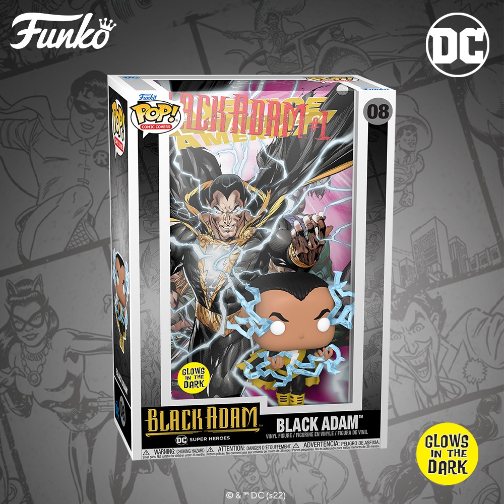 Funko POP! Comic Cover: DC - Black Adam Glow-In-the-Dark (GITD) Funko Pop! Comic Cover Vinyl Figure