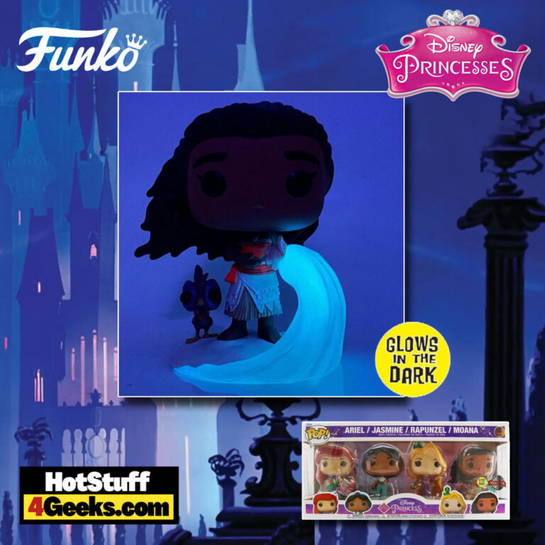 POP! Disney: Princess, Ariel / Jasmine / Rapunzel / Moana (GITD) (4-Pack)