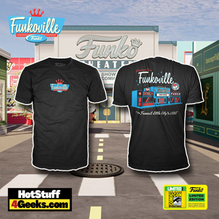 Funko Pop! Funkoville T-Shirt – San Diego Comic-Con (SDCC) 2022 and Funko Shop Exclusive