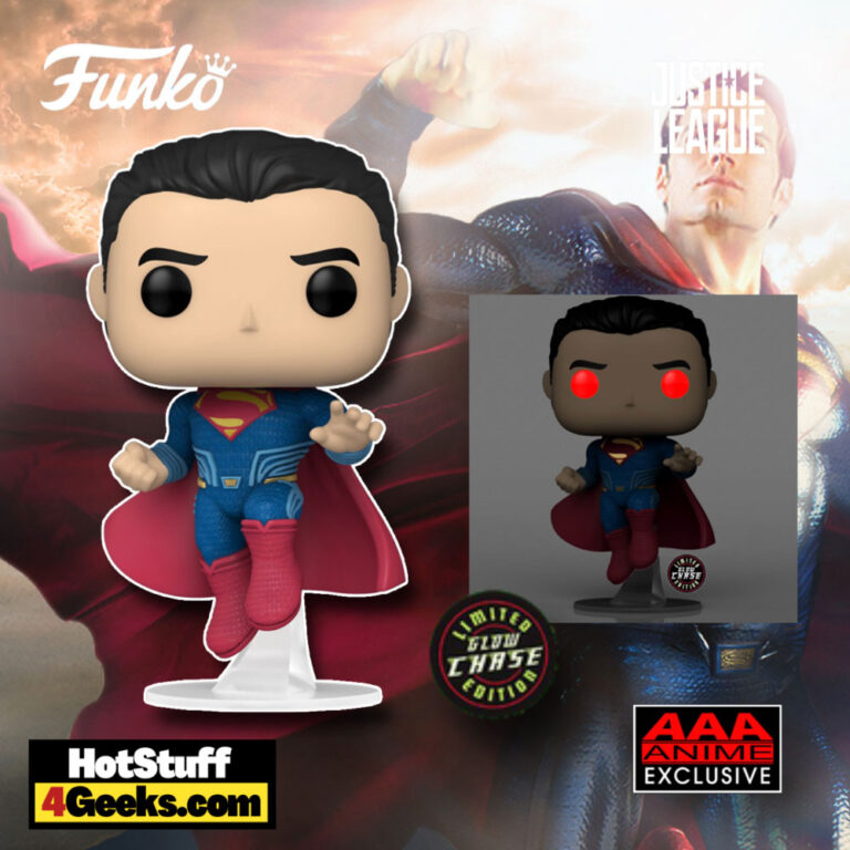 Funko Pop! Movies: Justice League: Superman with Glow-In-The-Dark (GITD) Chase Variant Funko Pop! Vinyl Figure - AAA Anime Exclusive