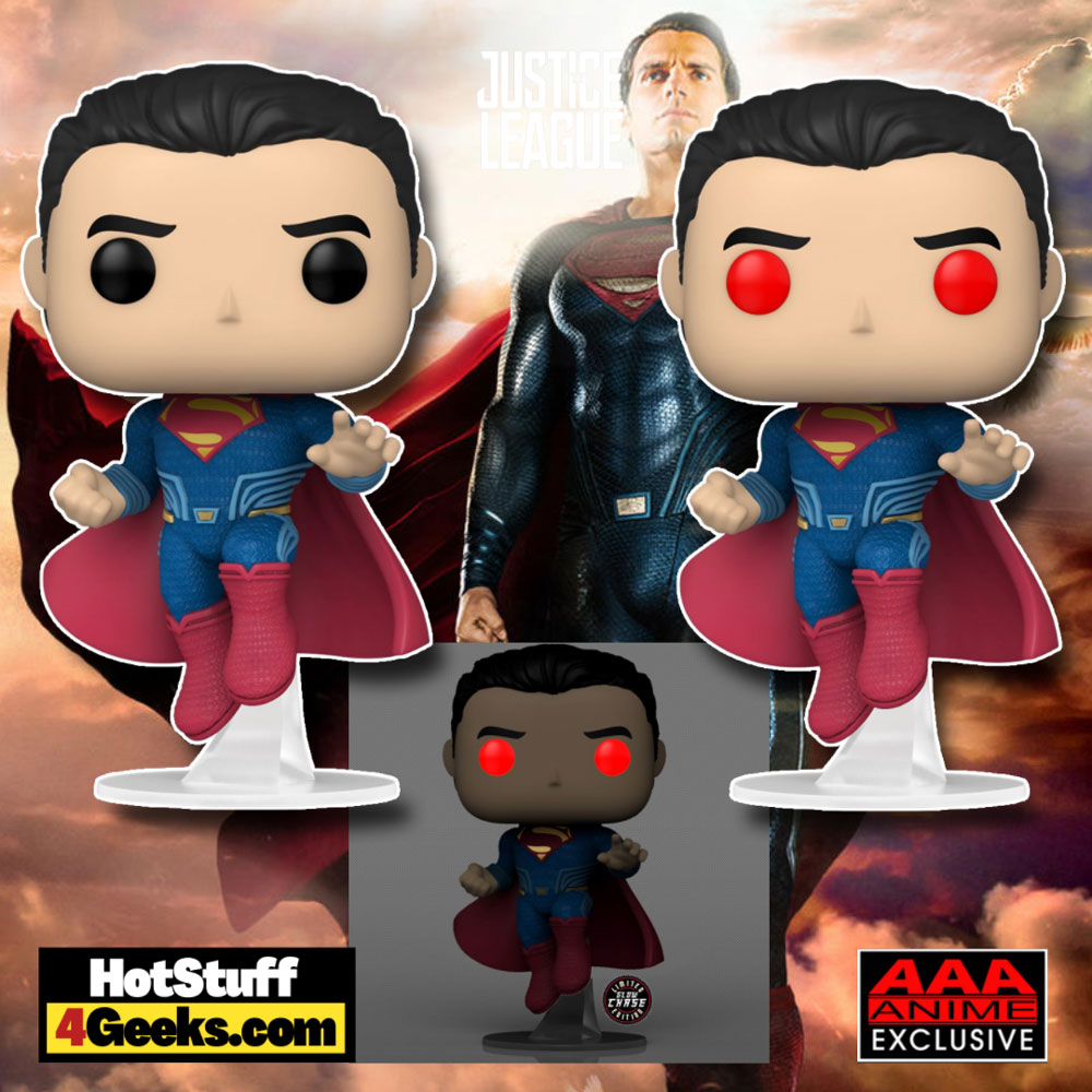 Funko Pop! Movies: Justice League: Superman with Glow-In-The-Dark (GITD) Chase Variant Funko Pop! Vinyl Figure - AAA Anime Exclusive