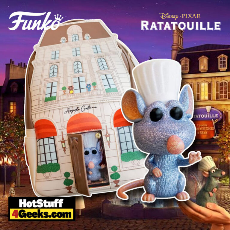 Loungefly Pop! Ratatouille: Gusteau's Restaurant Mini Backpack and Remy Diamond Glitter Funko Pop!