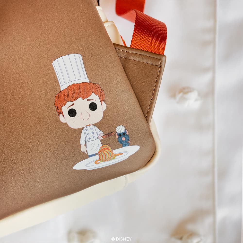 Loungefly Pop! Ratatouille: Gusteau's Restaurant Mini Backpack and Remy Diamond Glitter Funko Pop!