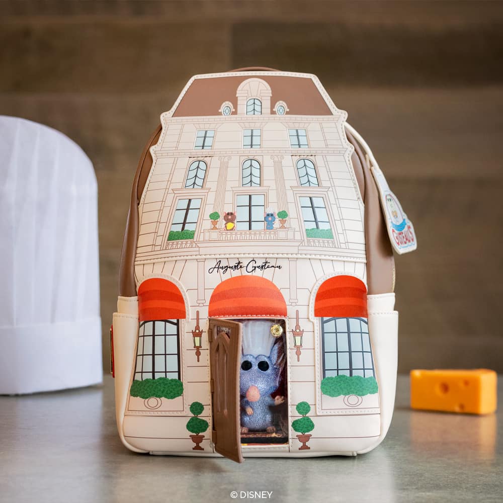 Loungefly Pop! Ratatouille: Gusteau's Restaurant Mini Backpack and Remy Diamond Glitter Funko Pop!