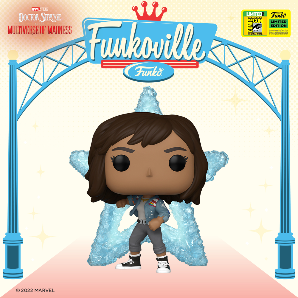 Funko Pop! Marvel: Doctor Strange in the Multiverse of Madness – America Chavez Funko Pop! Vinyl Figure – San Diego Comic-Con (SDCC) 2022 and Walmart Exclusive 