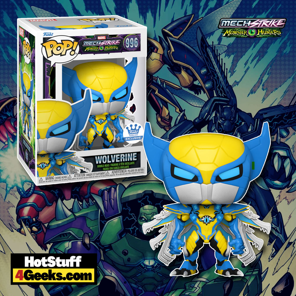 Funko Pop! Marvel: Mech Strike: Monster Hunters – Wolverine Funko Pop! Vinyl Figure – Funko Shop Exclusive