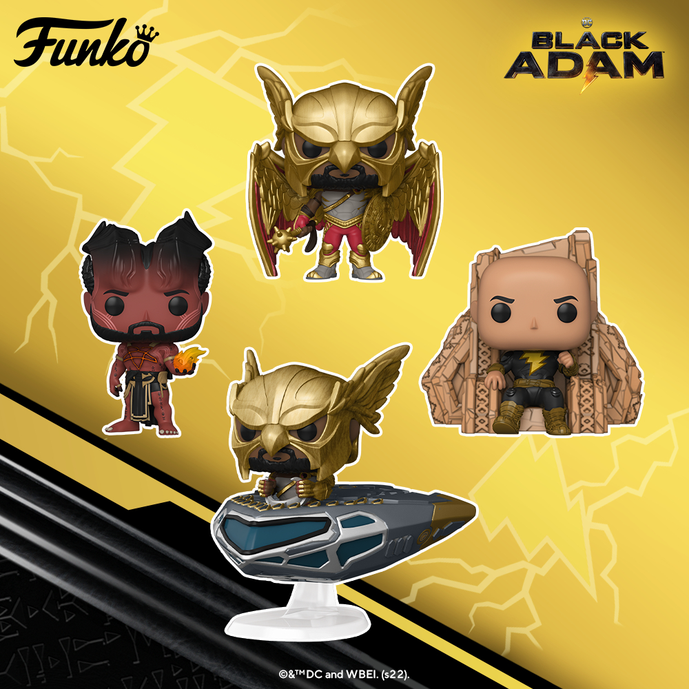 All the NEW Black Adam Movie Funko Pops (2022) to Collect