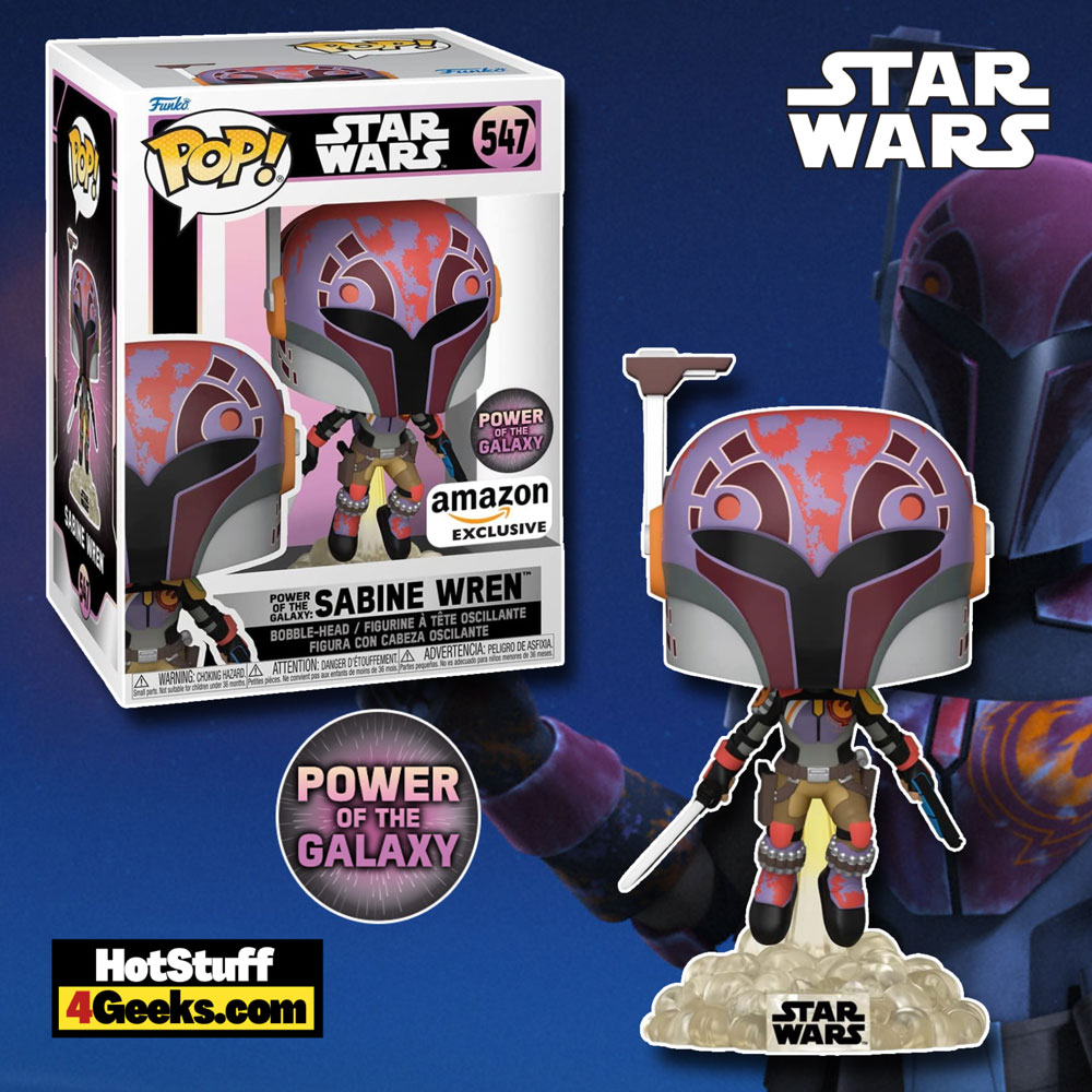 Funko Pop! Star Wars: Power of The Galaxy - Sabine Wren with Darksaber Funko Pop! Vinyl Figure, Amazon Exclusive