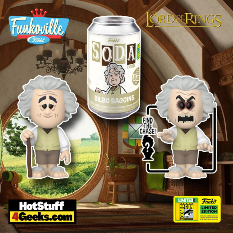 Funko Soda: Lord of the Rings – Bilbo Baggins Funko Vinyl Soda With Chase Variant – San Diego Comic-Con (SDCC) 2022 and Funko Shop Exclusive