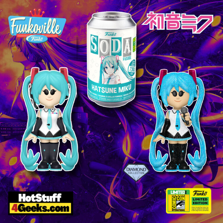 Funko Soda: Virtual Singer - Hatsune Miku Funko Vinyl Soda With Diamond Glitter Chase– San Diego Comic-Con (SDCC) 2022 and Funko Shop Exclusive