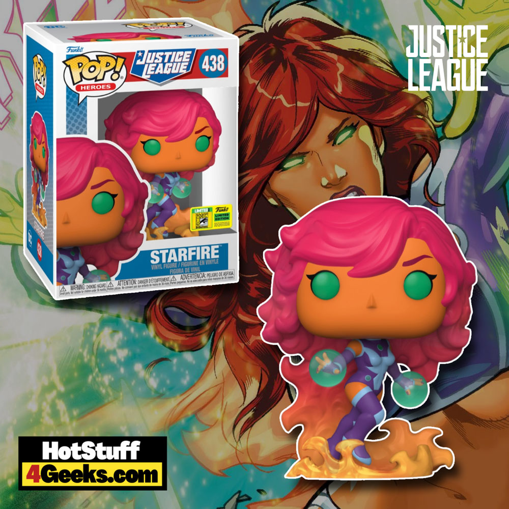 Funko Pop! Heroes: Justice League - Starfire Funko Pop! Vinyl Figure – San Diego Comic-Con (SDCC) 2022 and Hot Topic Exclusive