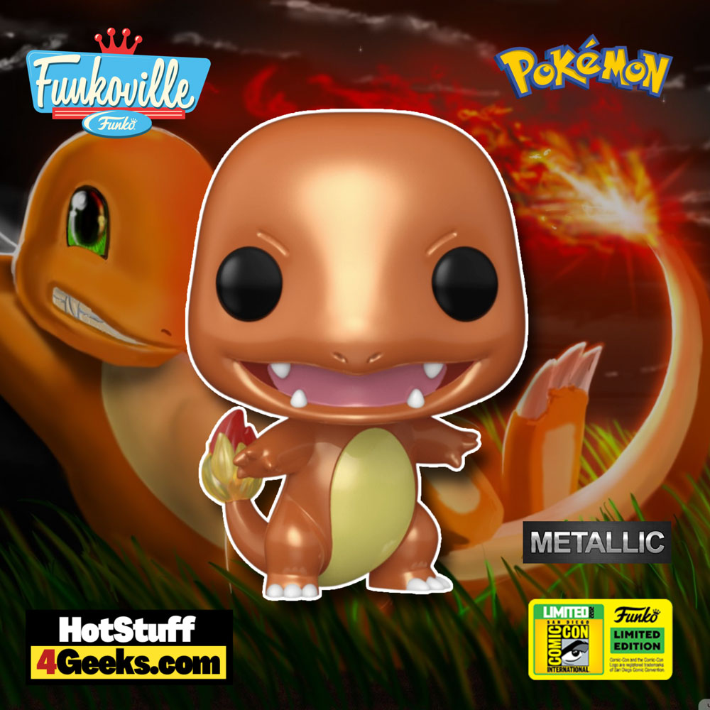 SDCC 2022: Pokémon – Charmander (Metallic) Funko Pop!