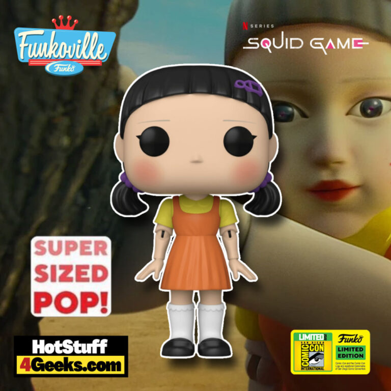 Funko Pop! Television: Squid Game – Young-hee Doll 6-Inch Super Sized Funko Pop! Vinyl Figure – San Diego Comic-Con (SDCC) 2022 and Funko Shop Exclusive