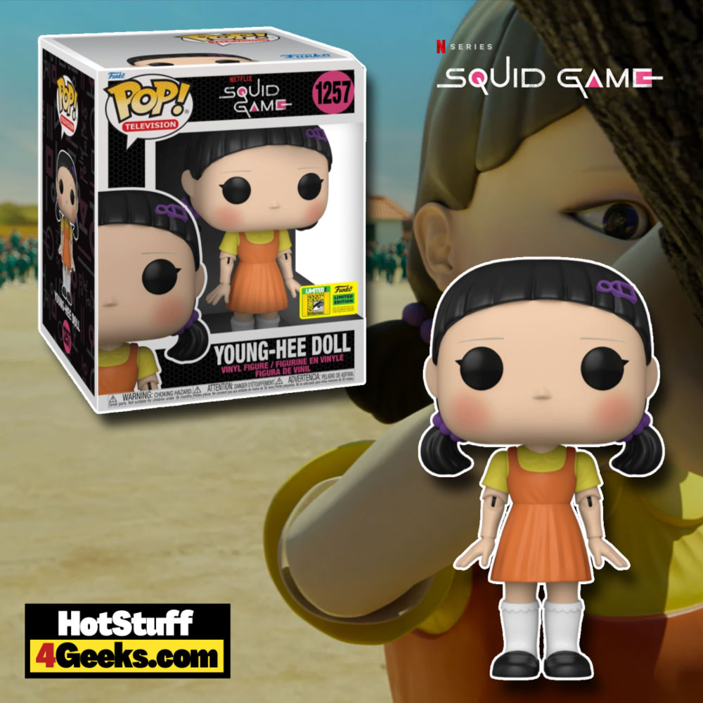 Funko Pop! Television: Squid Game – Young-hee Doll 6-Inch Super Sized Funko Pop! Vinyl Figure – San Diego Comic-Con (SDCC) 2022 and Funko Shop Exclusive