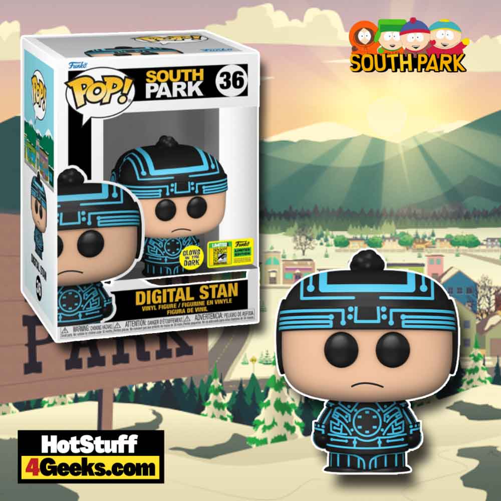 Funko Pop! South Park – Digital Stan Glow-In-The-Dark (GITD) Funko Pop! Vinyl Figure – San Diego Comic-Con (SDCC) 2022 and Entertainment Earth Exclusive