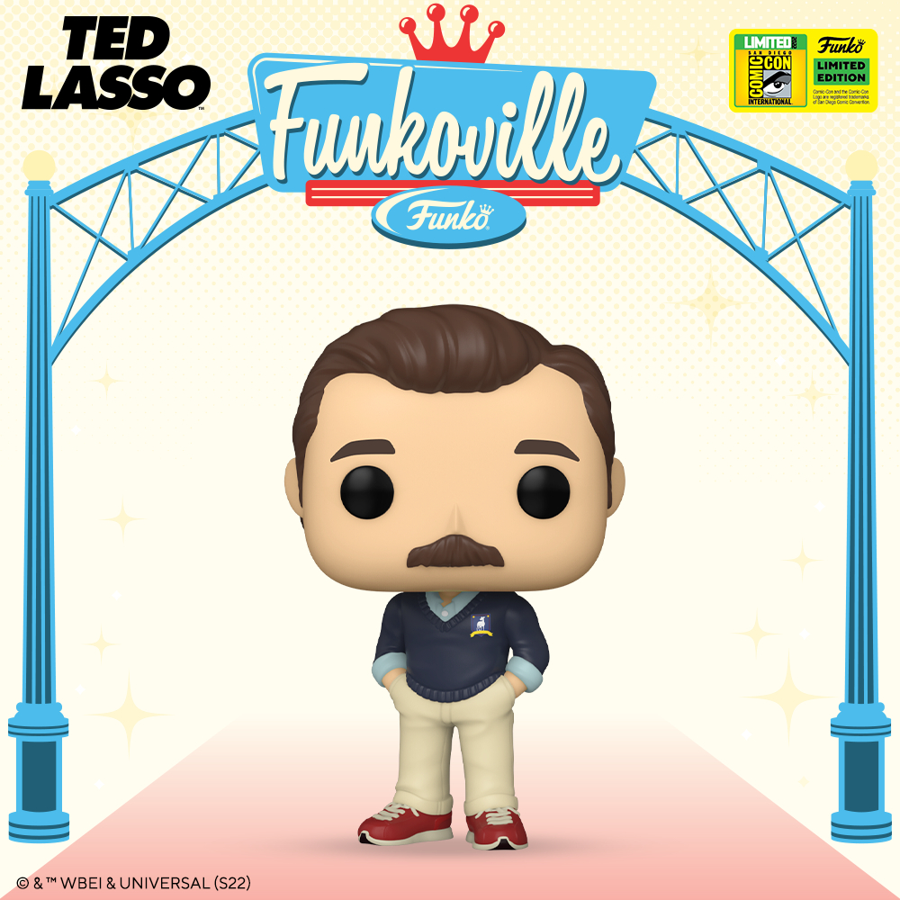 Funko Pop! Television: Ted Lasso – Ted Lasso Funko Pop! Vinyl Figure – San Diego Comic-Con (SDCC) 2022 and Funko Shop Exclusive