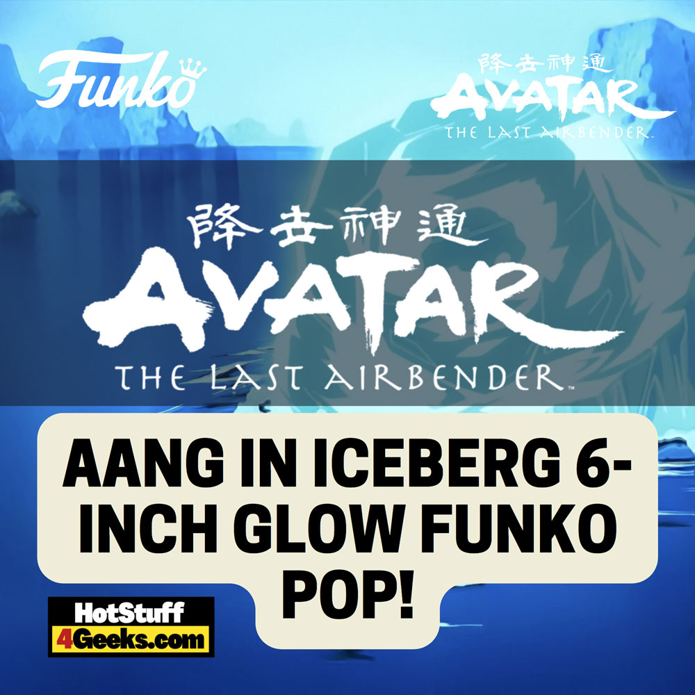 Funko Pop! Animation: Avatar: The Last Airbender –  Aang in Iceberg 6-Inch Glow-In-The-Dark (GITD) Funko Pop! Vinyl Figure -  Exclusive
