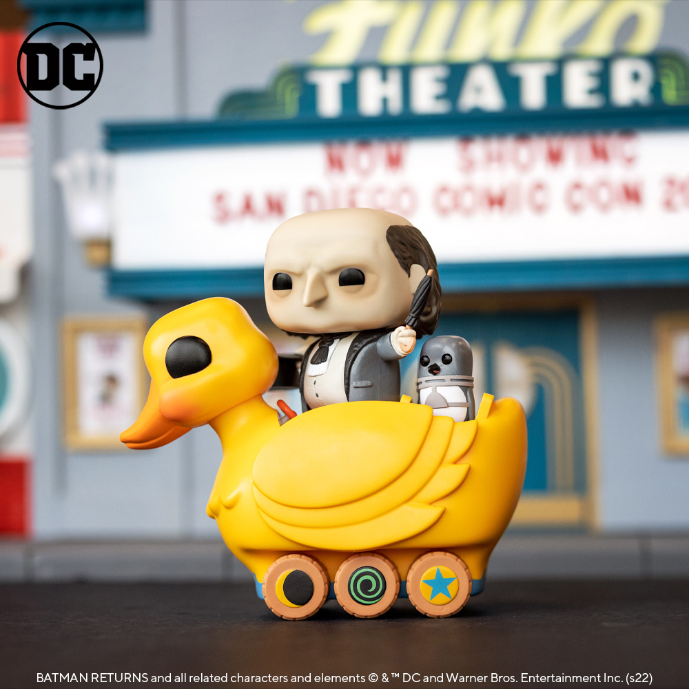 Funko Pop! Rides Super Deluxe: Batman Returns –  The Penguin and Duck Ride Funko Pop! Ride Vinyl Figure – San Diego Comic-Con (SDCC) 2022 and GameStop Exclusive