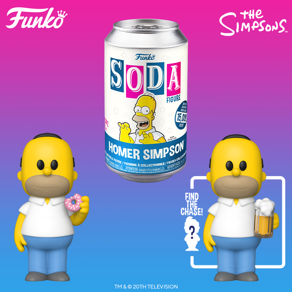 The Simpsons – Homer Simpson with Chase Funko Vinyl Soda