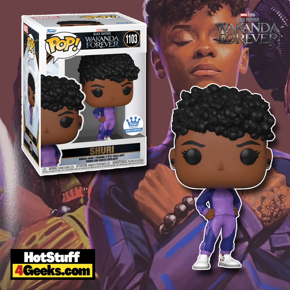 Funko Pop! Marvel Studios: Black Panther 2: Wakanda Forever - Shuri in Purple Suit Funko Pop! Vinyl Figure - Funko Shop Exclusive