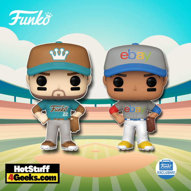 Funko Pop! Sports: Funko Baseball Player and eBay Baseball Player Funko Pop! Vinyl Exclusive Figures