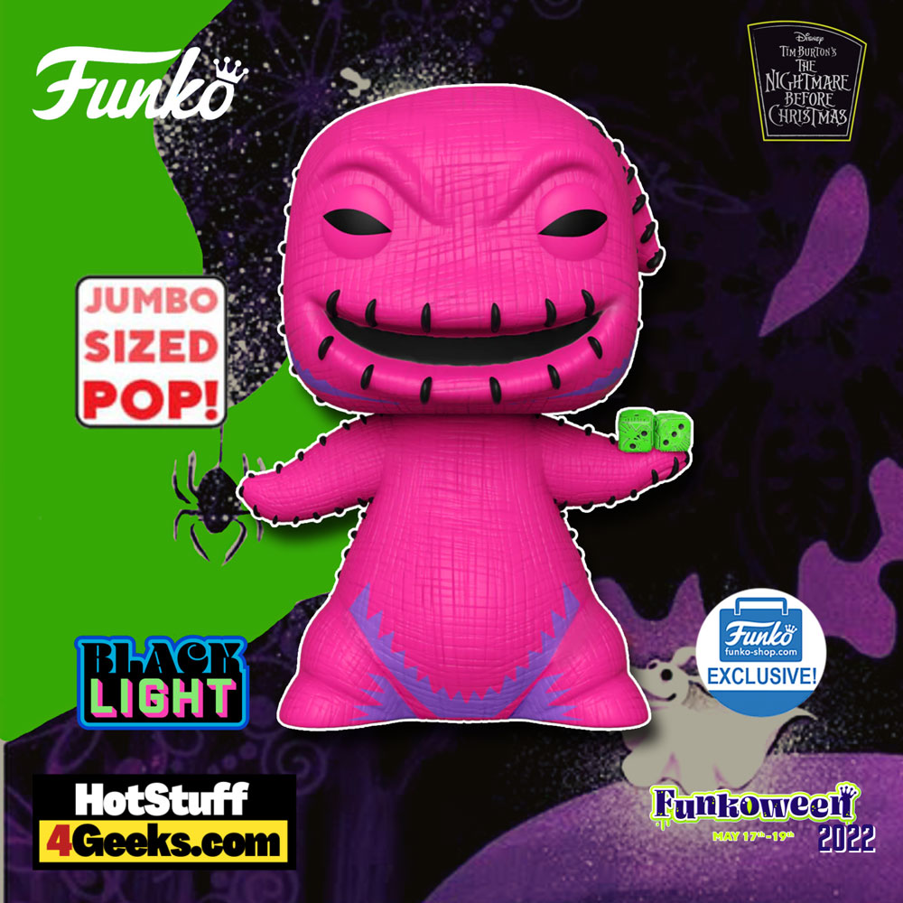 Funkoween 2022: Oogie Boogie With Dice Black Light Funko Pop