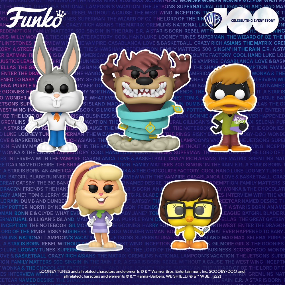 Funko Pop! Animation Hanna Barbera:  Looney Tunes X Scooby Doo Funko Pop! Vinyl Figures (Warner Brother's 100th Anniversary )