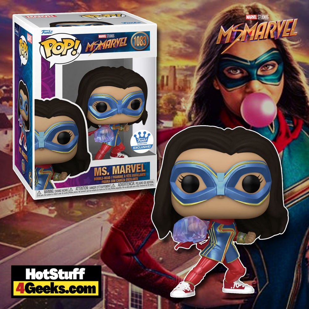 Funko Pop! Marvel Studios: Ms. Marvel – Ms. Marvel With Light Arm Funko Pop! Vinyl Figure – Funko Shop Exclusive