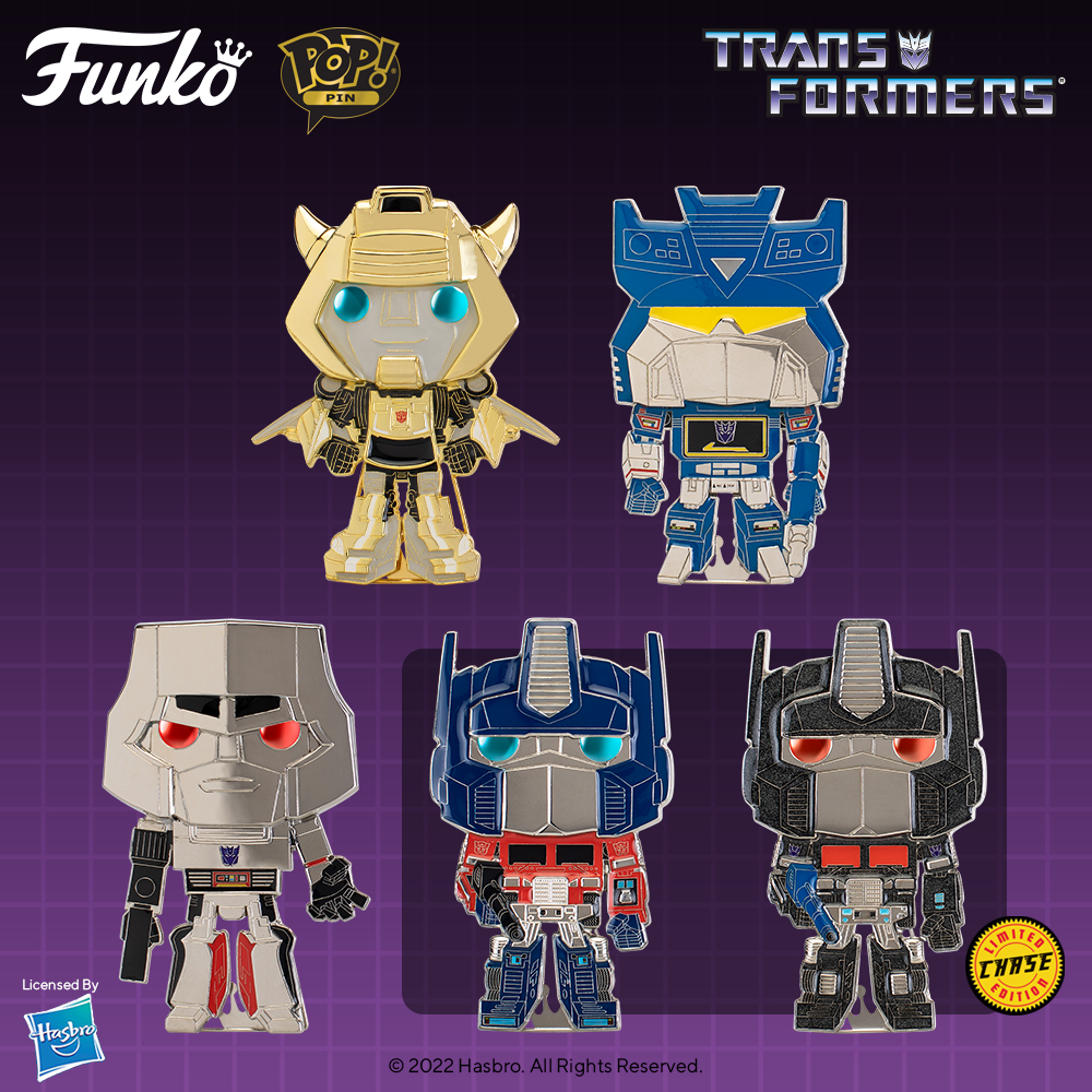 POP! Pins - Transformers: Megatron, Soundwave, Bumblebee, and Optimus Large Enamel Pop! Pin