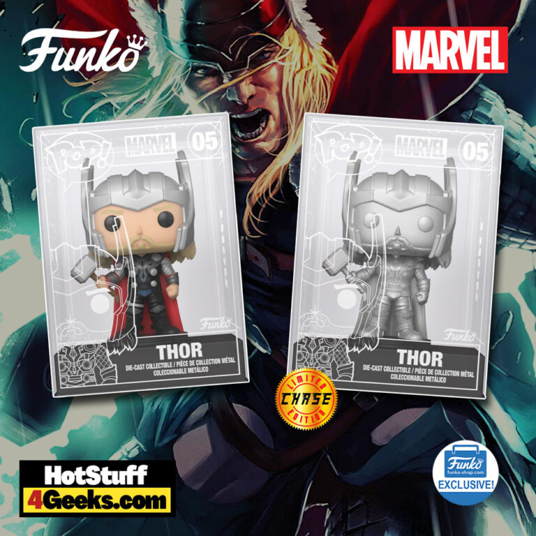 Funko Pop! Die-Cast: Marvel – Thor with Chase Funko Pop! Die-Cast Vinyl figure – Funko Shop Exclusive