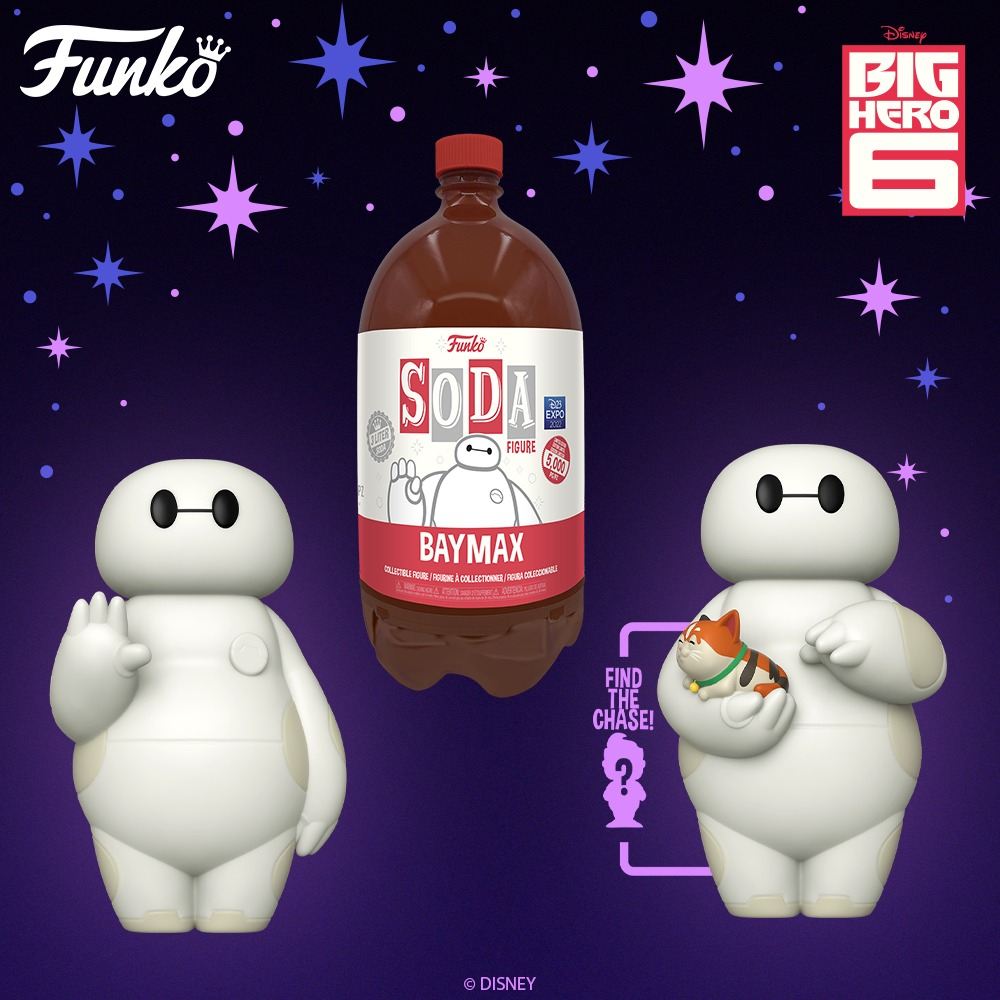 Funko Soda! Disney: Baymax with CHASE 3 Liter Funko Vinyl Soda Figure – 2022 D23 Expo and Funko Shop Exclusive