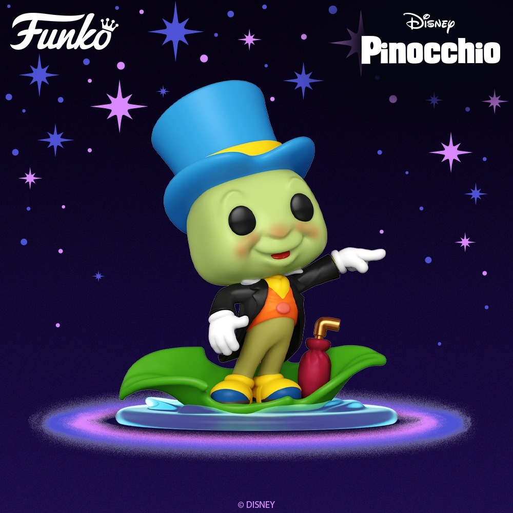 Funko POP! Disney: Pinocchio - Jiminy on Leaf Funko Pop! Vinyl Figure – 2022 D23 Expo and Funko Shop Exclusive