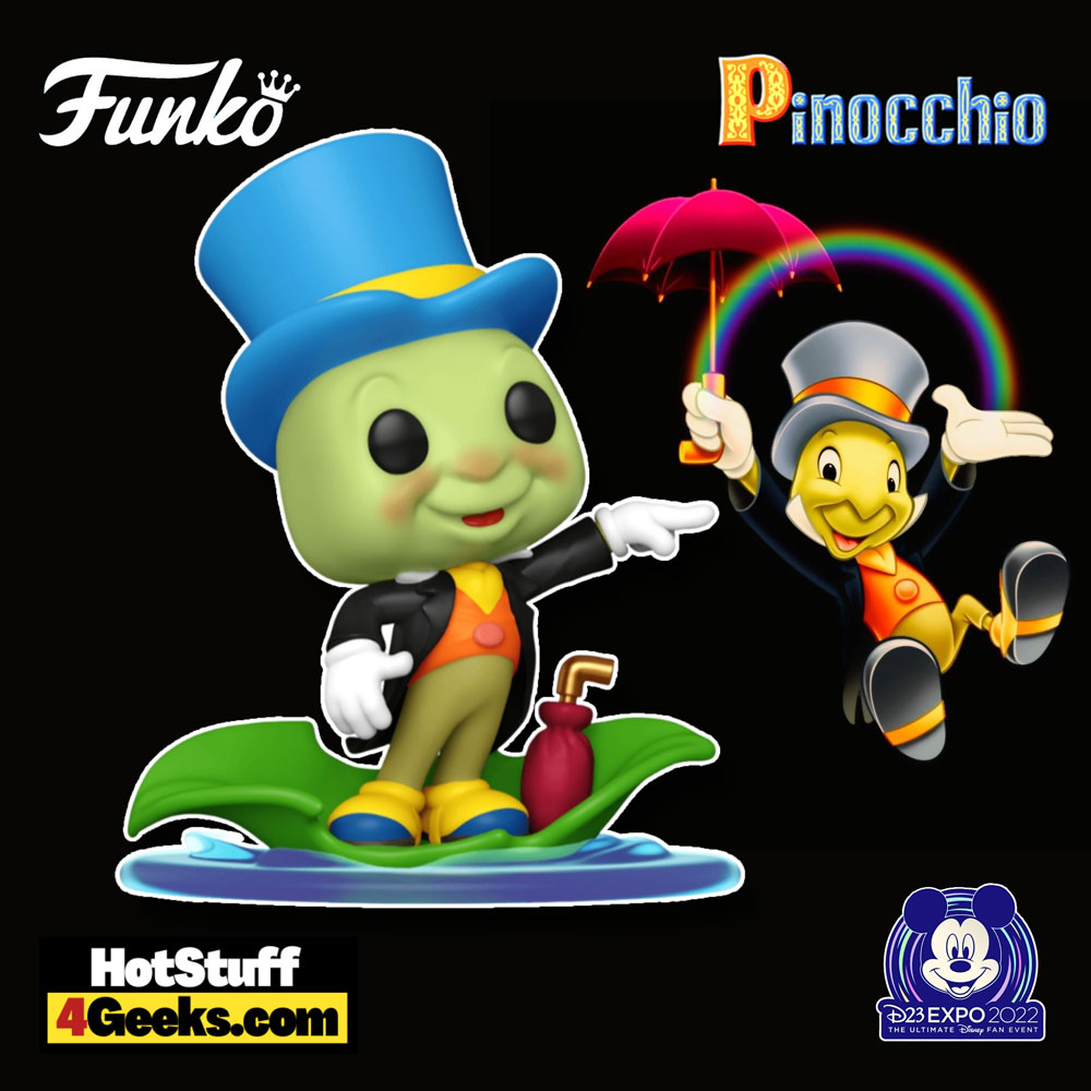 2022 D23 Expo: Pinocchio - Jiminy Cricket on Leaf Funko Pop!