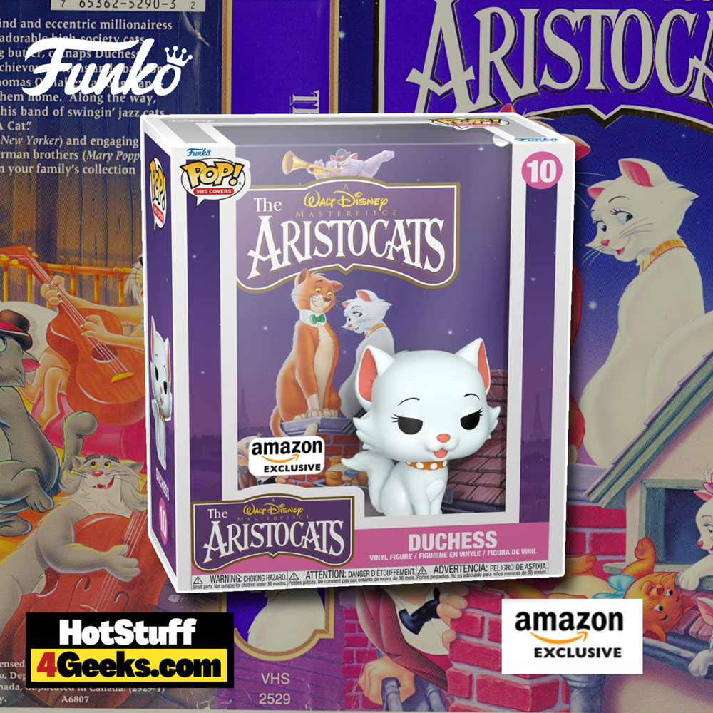 Funko Pop! VHS Covers: Disney - The Aristocats Duchess Funko Pop! VHS Cover Vinyl Figure - Amazon Exclusive