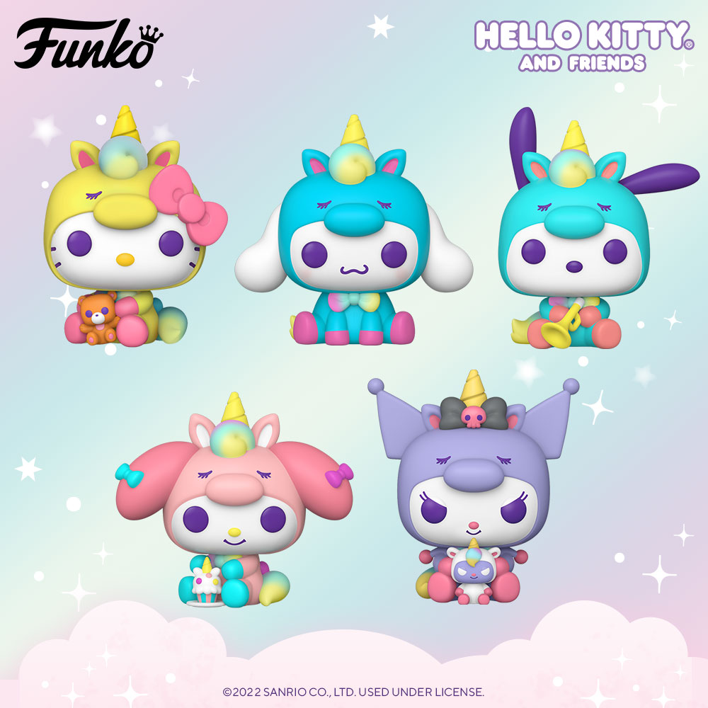 Funko Pop! Sanrio - Hello Kitty and Friends as Unicorn Funko Pop! Vinyl Figures (2022)