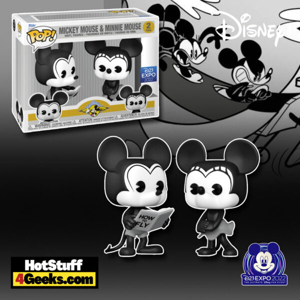 2022 D23 Expo Mickey And Minnie How To Fly 2 Pack Funko Pop